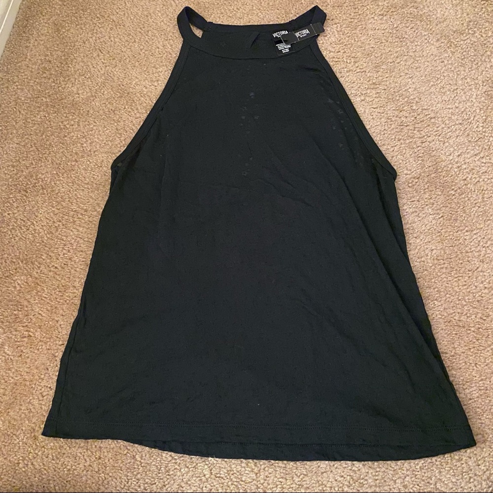 NWT Victoria’s Secret Sport Black Stars Burnout Tank Size S